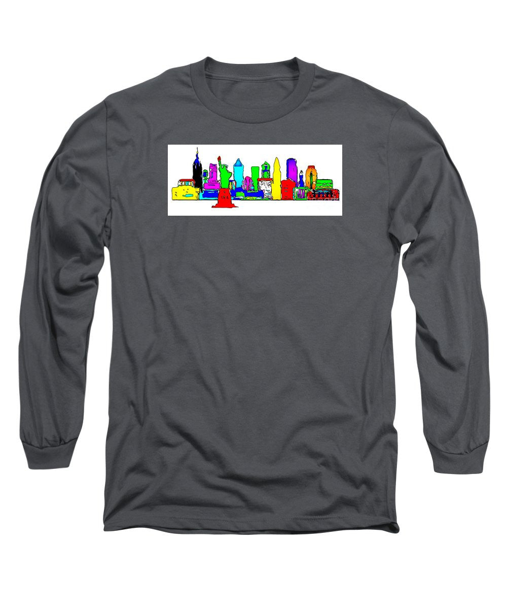 Long Sleeve T-Shirt - New York City - Pop Art