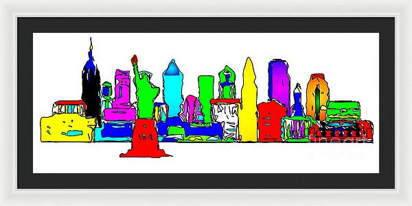 Framed Print - New York City - Pop Art