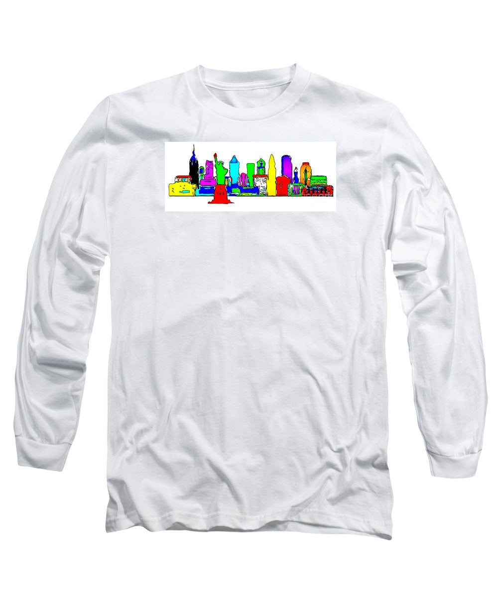 Long Sleeve T-Shirt - New York City - Pop Art