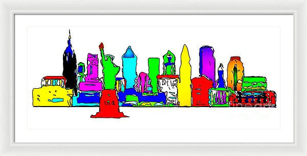 Framed Print - New York City - Pop Art