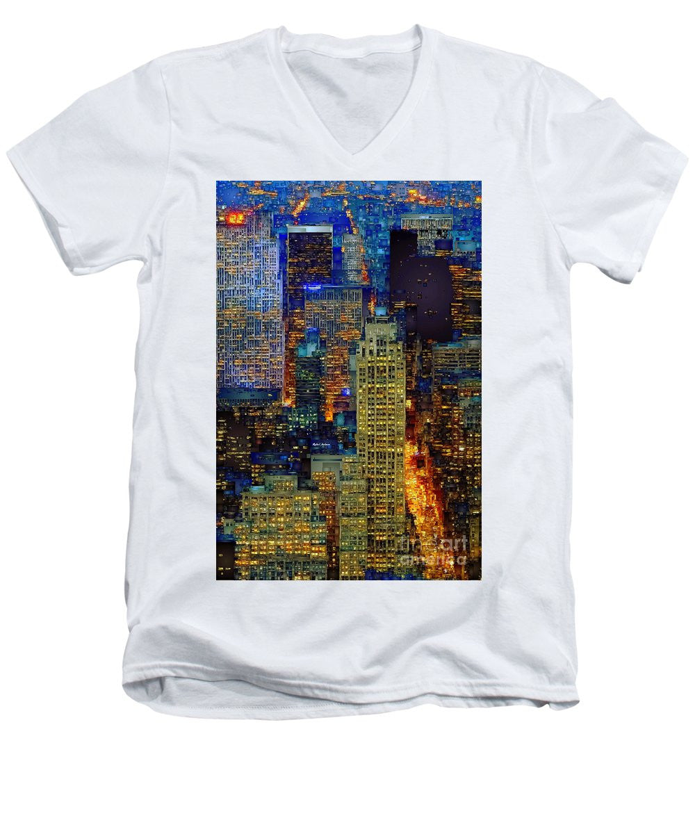 Men's V-Neck T-Shirt - New York City