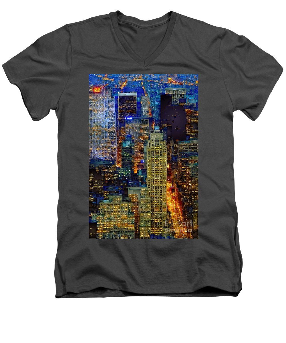 Men's V-Neck T-Shirt - New York City