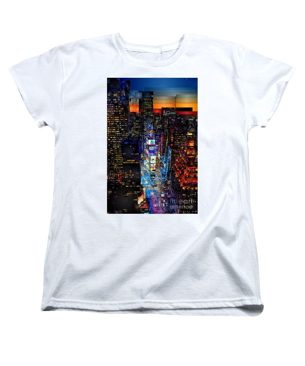 T-shirt femme (coupe standard) - New York City - Times Square