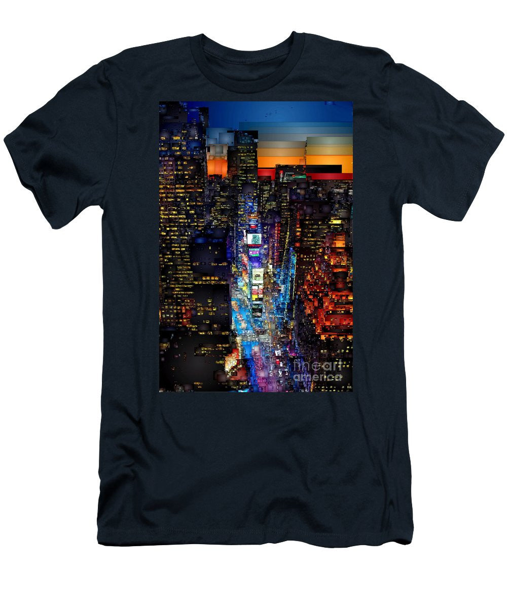 T-shirt pour homme (coupe ajustée) - New York City - Times Square