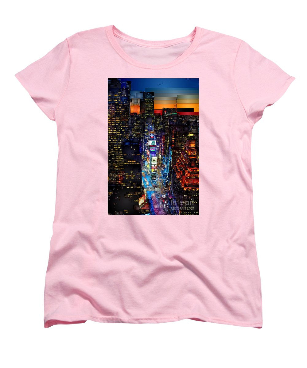 T-shirt femme (coupe standard) - New York City - Times Square