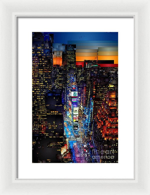 Framed Print - New York City - Times Square