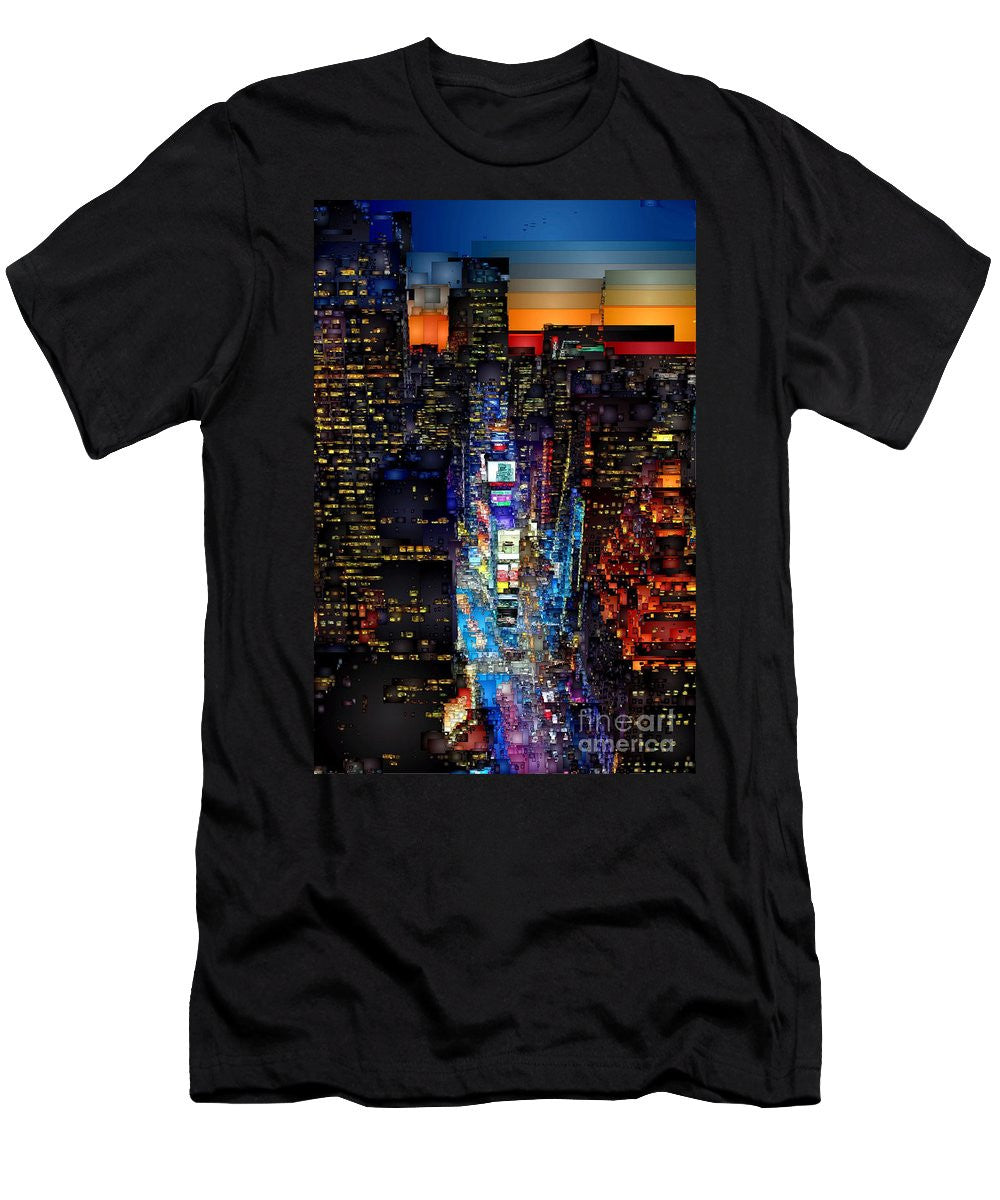 T-shirt pour homme (coupe ajustée) - New York City - Times Square