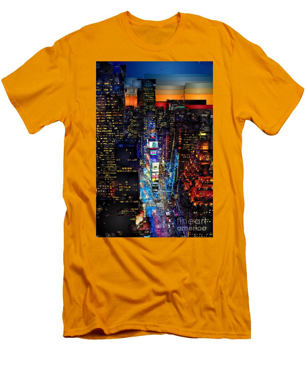 T-shirt pour homme (coupe ajustée) - New York City - Times Square