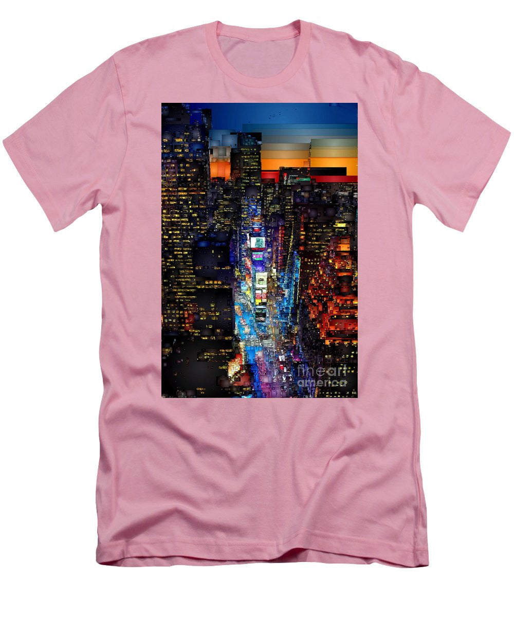 T-shirt pour homme (coupe ajustée) - New York City - Times Square