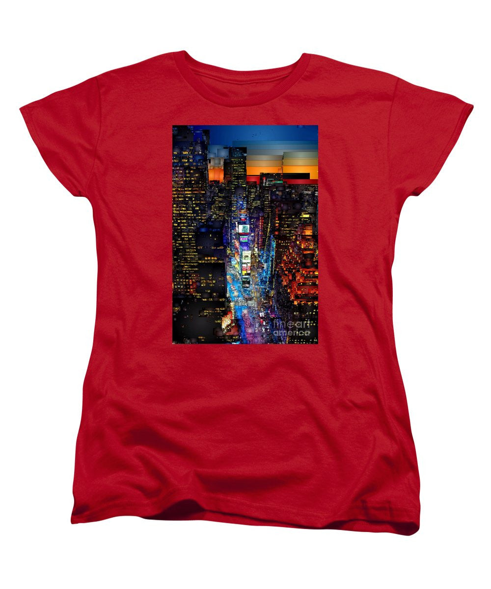 T-shirt femme (coupe standard) - New York City - Times Square