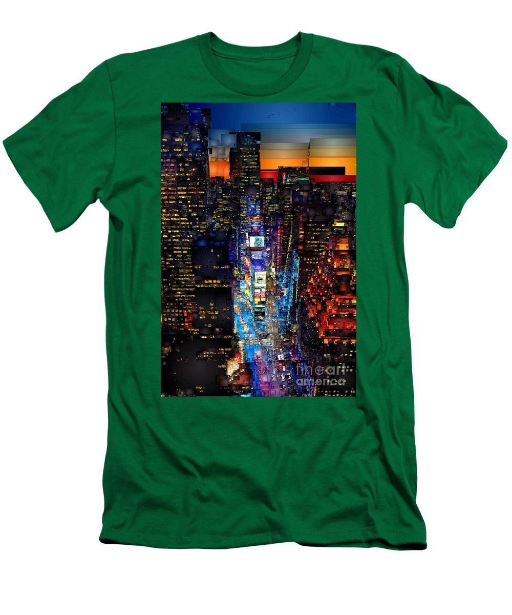 T-shirt pour homme (coupe ajustée) - New York City - Times Square