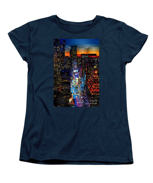 T-shirt femme (coupe standard) - New York City - Times Square