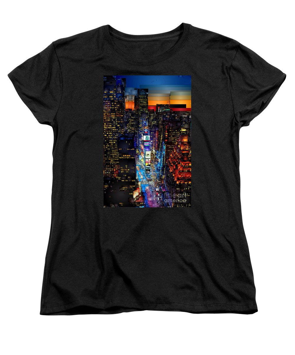 T-shirt femme (coupe standard) - New York City - Times Square