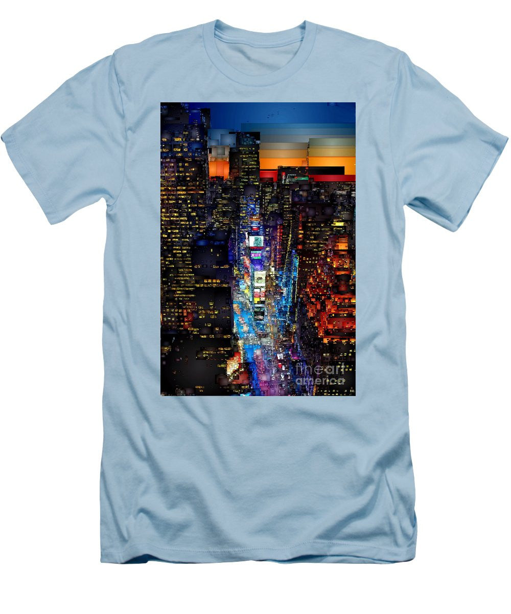 T-shirt pour homme (coupe ajustée) - New York City - Times Square