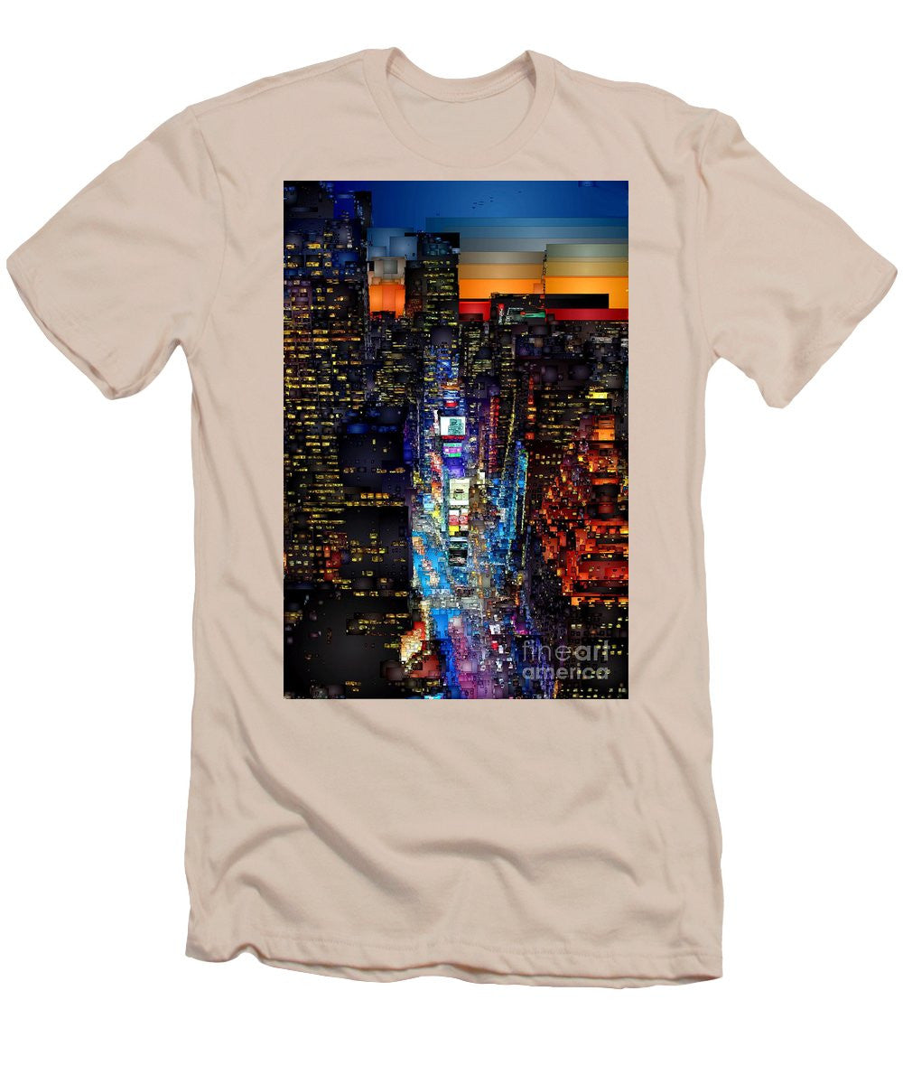 T-shirt pour homme (coupe ajustée) - New York City - Times Square