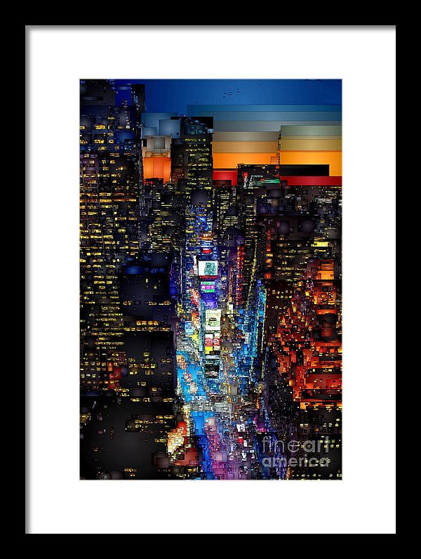 Framed Print - New York City - Times Square