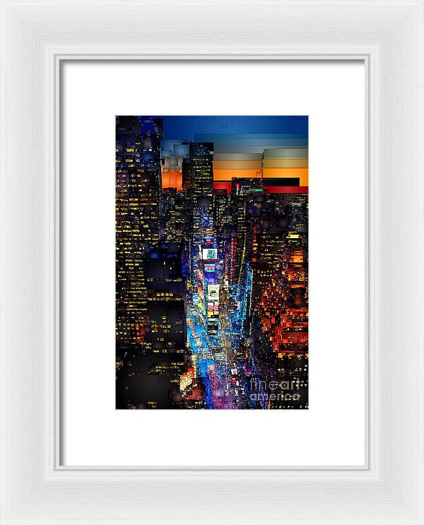 Framed Print - New York City - Times Square