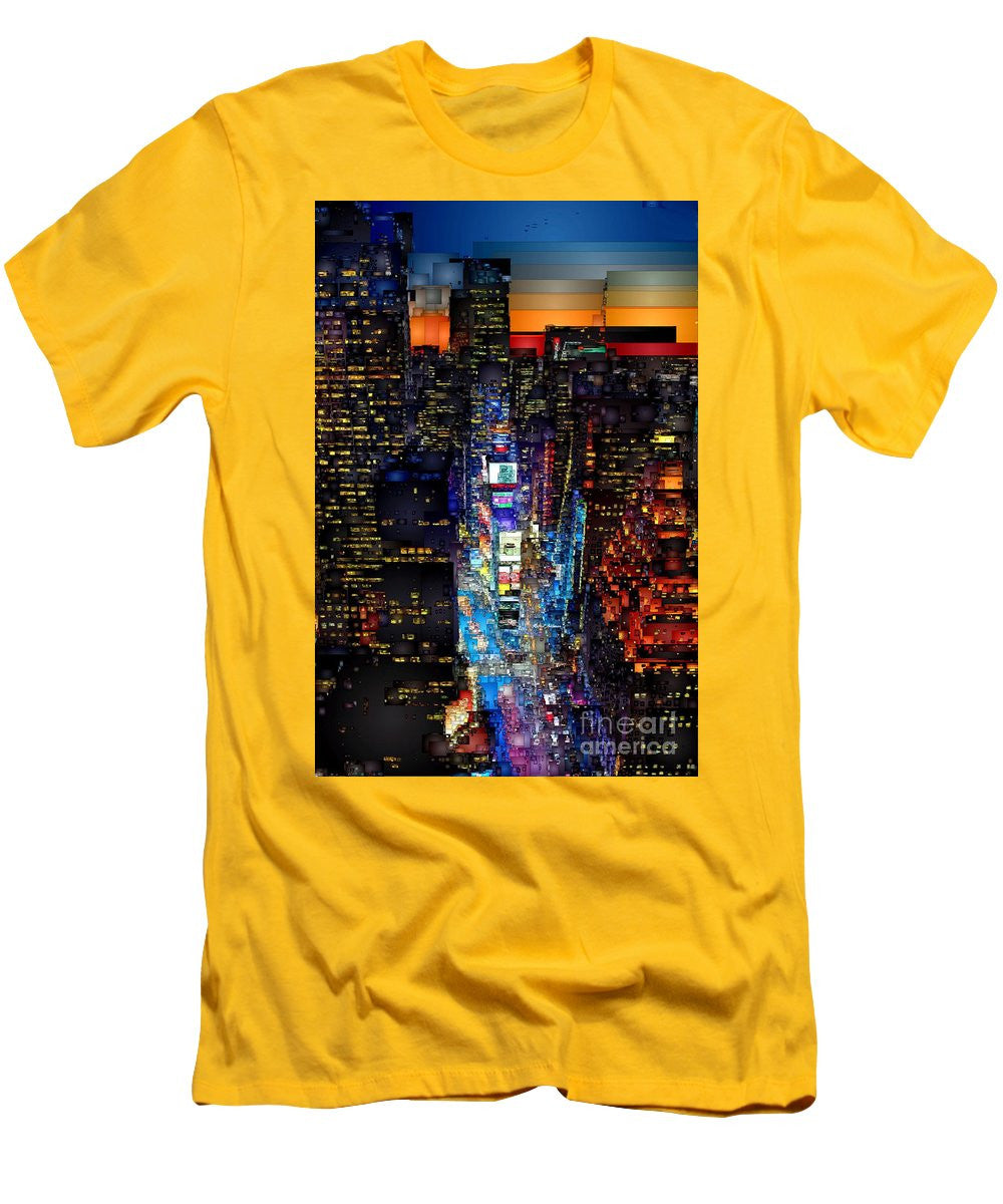 T-shirt pour homme (coupe ajustée) - New York City - Times Square