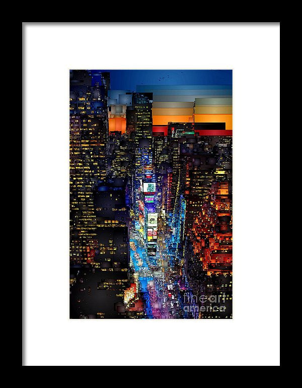 Framed Print - New York City - Times Square