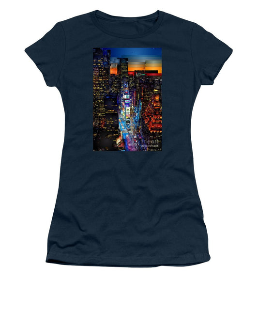 T-shirt pour femme (coupe junior) - New York City - Times Square