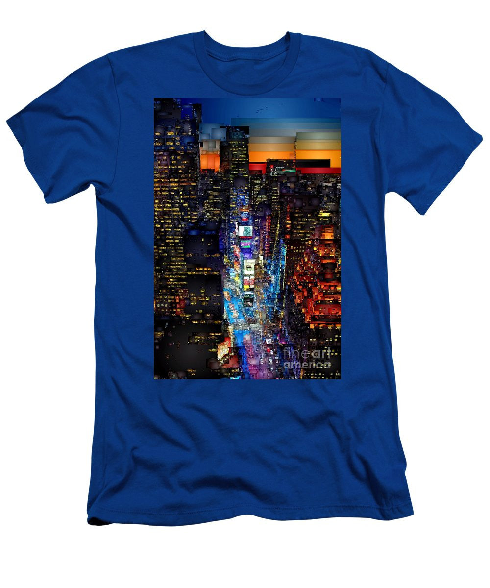 T-shirt pour homme (coupe ajustée) - New York City - Times Square