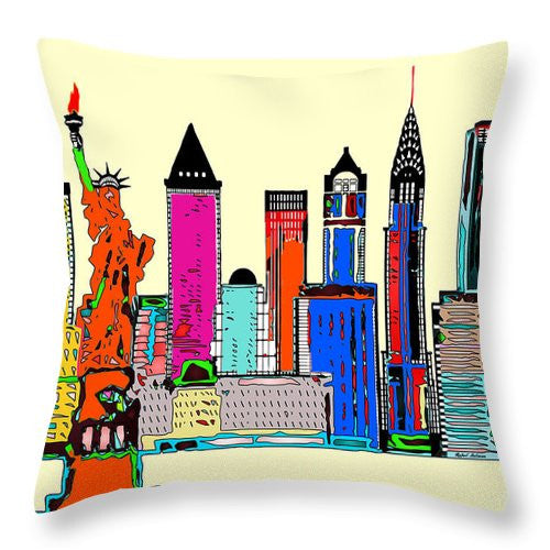 Throw Pillow - New York - The Big City