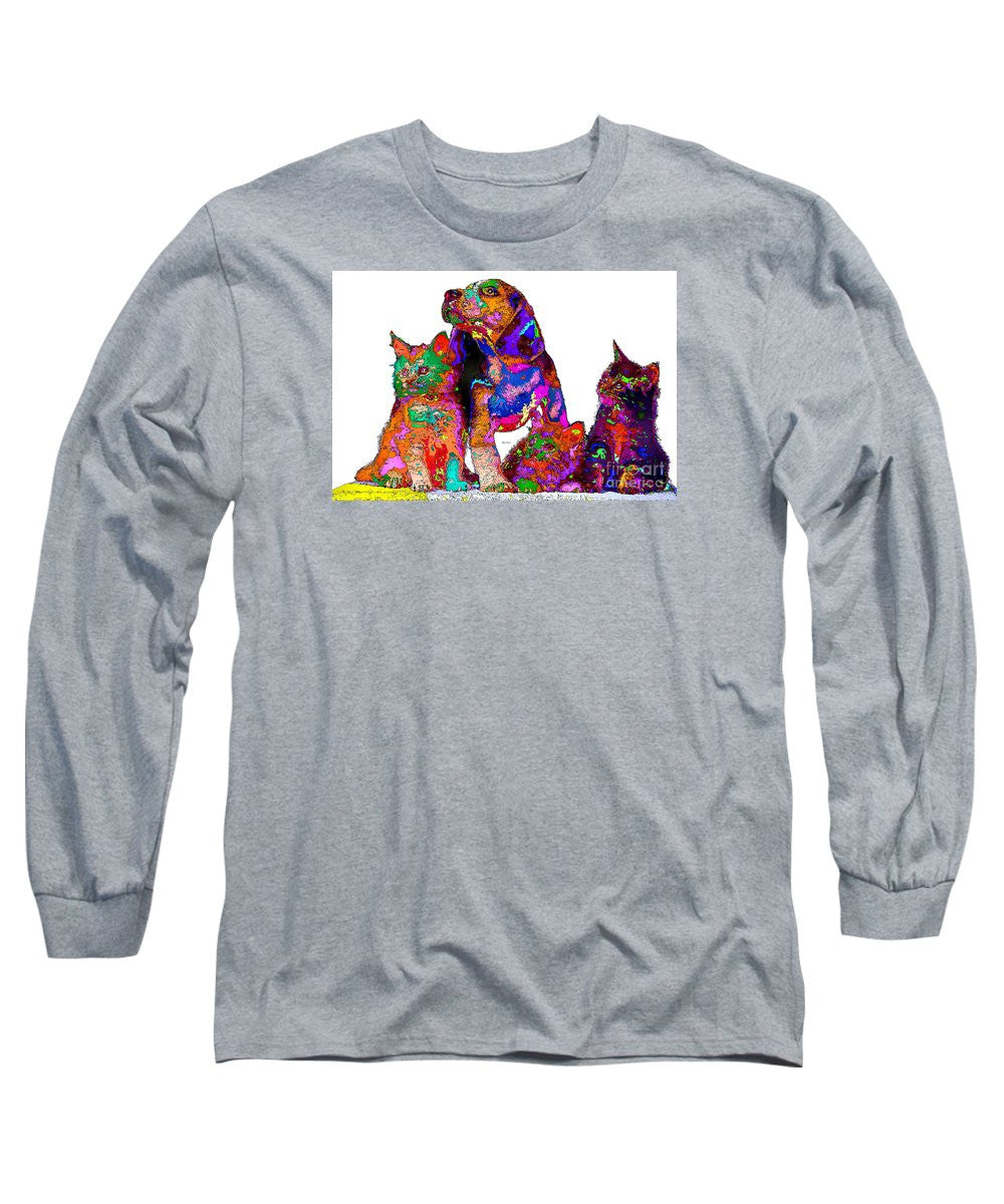 Long Sleeve T-Shirt - One Big Happy Family. Pet Series