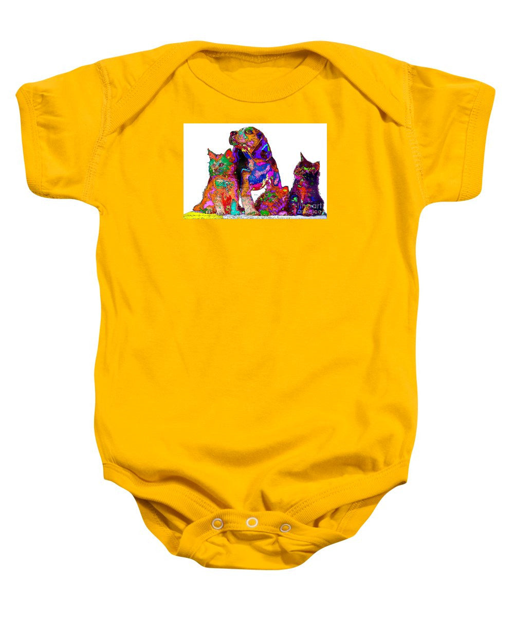 Baby Onesie - One Big Happy Family. Pet Series