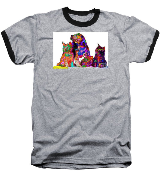 Baseball T-Shirt - One Big Happy Family. Pet Series