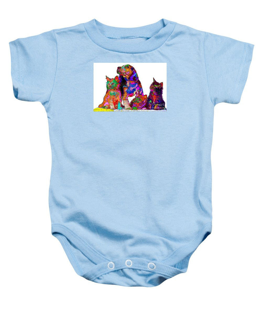 Baby Onesie - One Big Happy Family. Pet Series