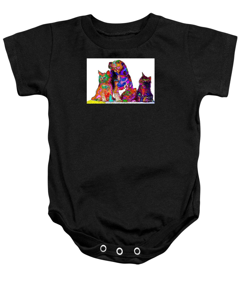 Baby Onesie - One Big Happy Family. Pet Series