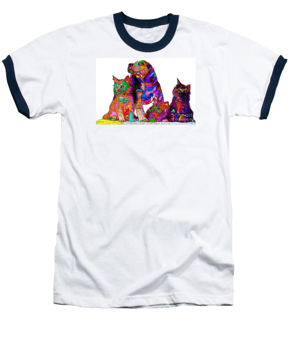 Baseball T-Shirt - One Big Happy Family. Pet Series