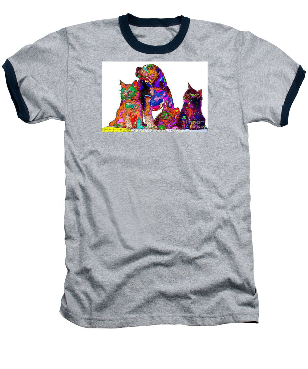 Baseball T-Shirt - One Big Happy Family. Pet Series