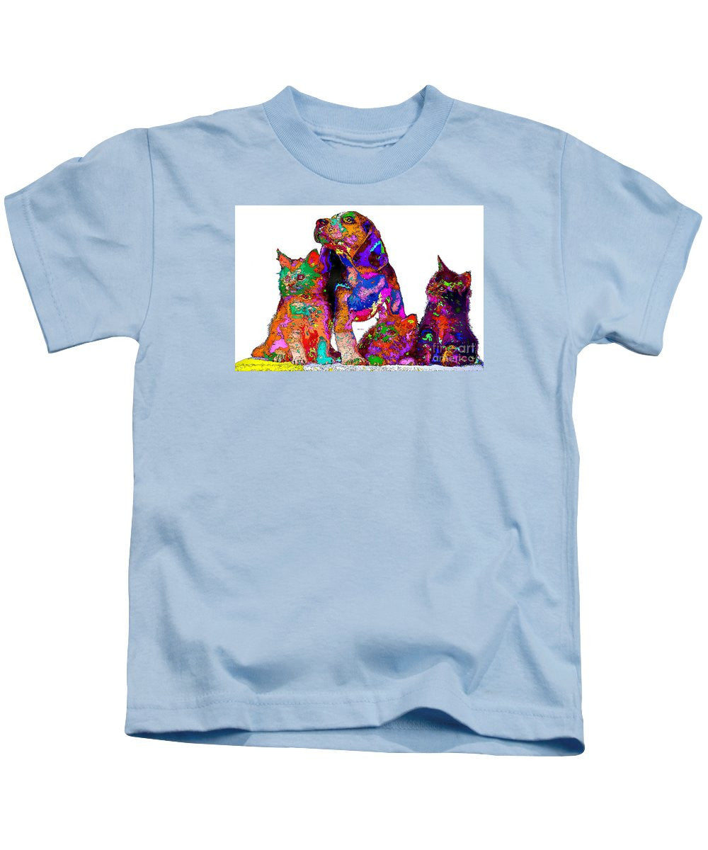 Kids T-Shirt - One Big Happy Family. Pet Series