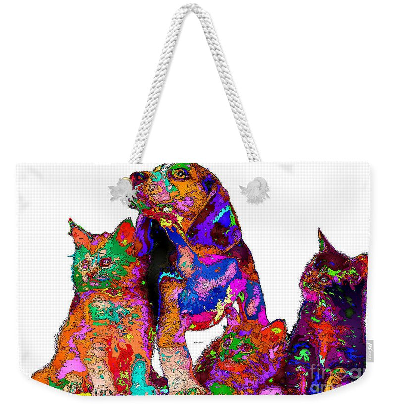 Weekender Tote Bag - One Big Happy Family. Pet Series