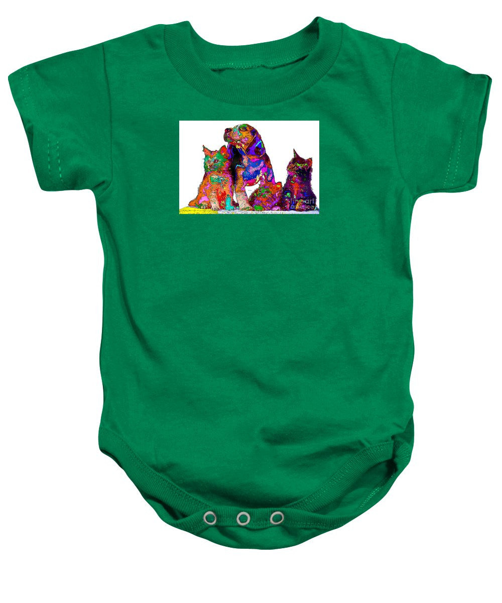 Baby Onesie - One Big Happy Family. Pet Series