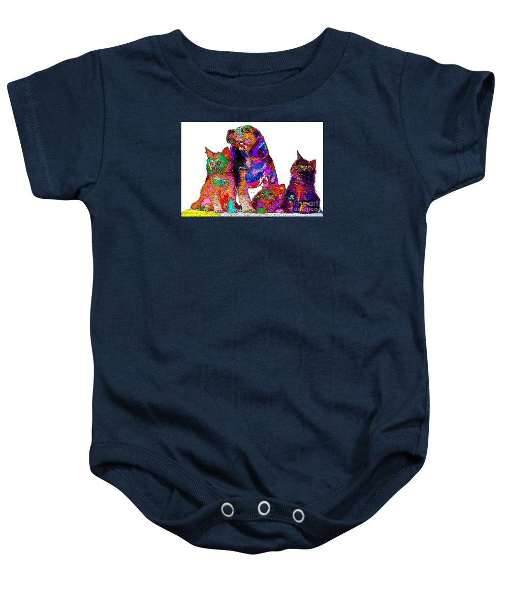 Baby Onesie - One Big Happy Family. Pet Series