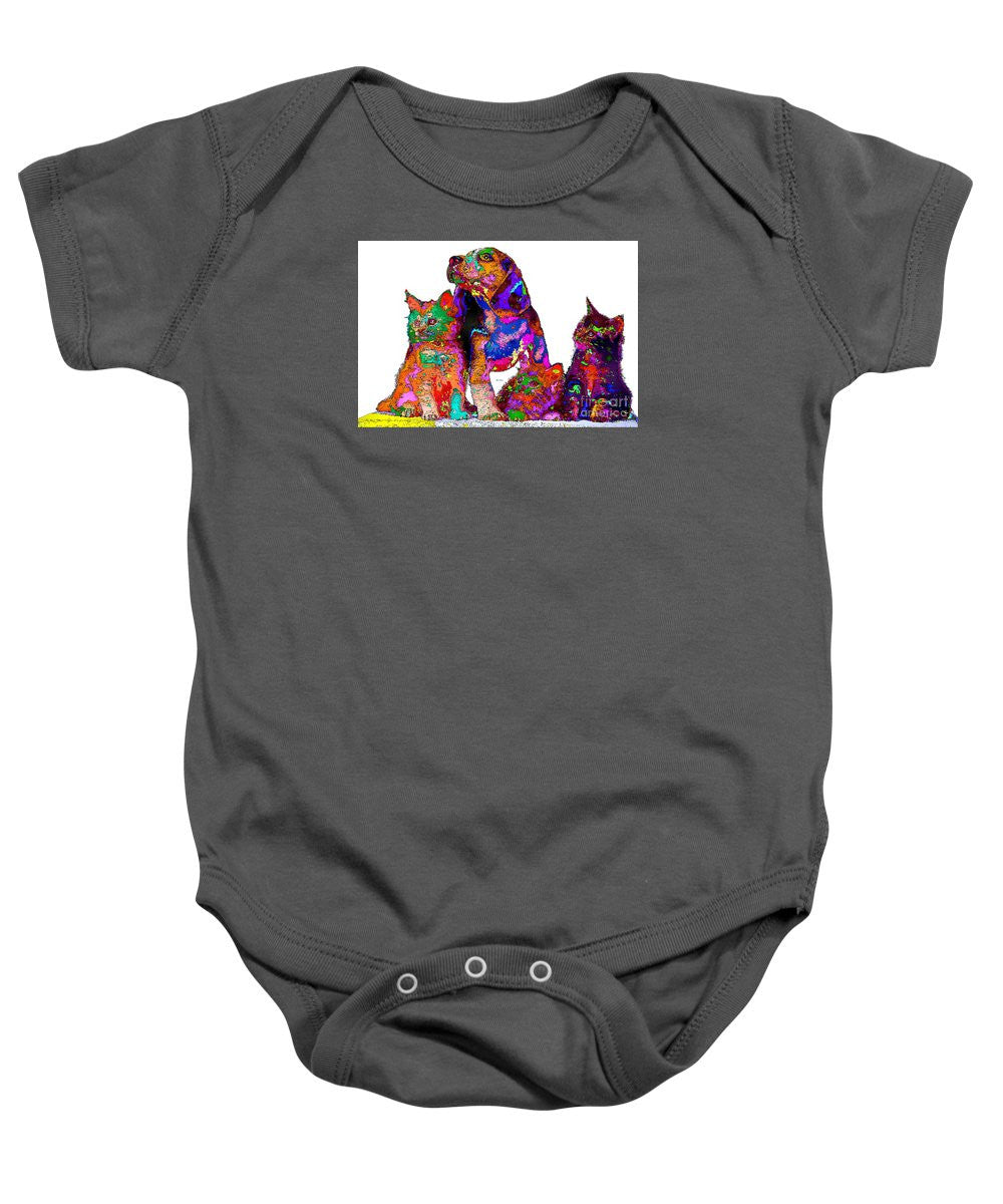 Baby Onesie - One Big Happy Family. Pet Series