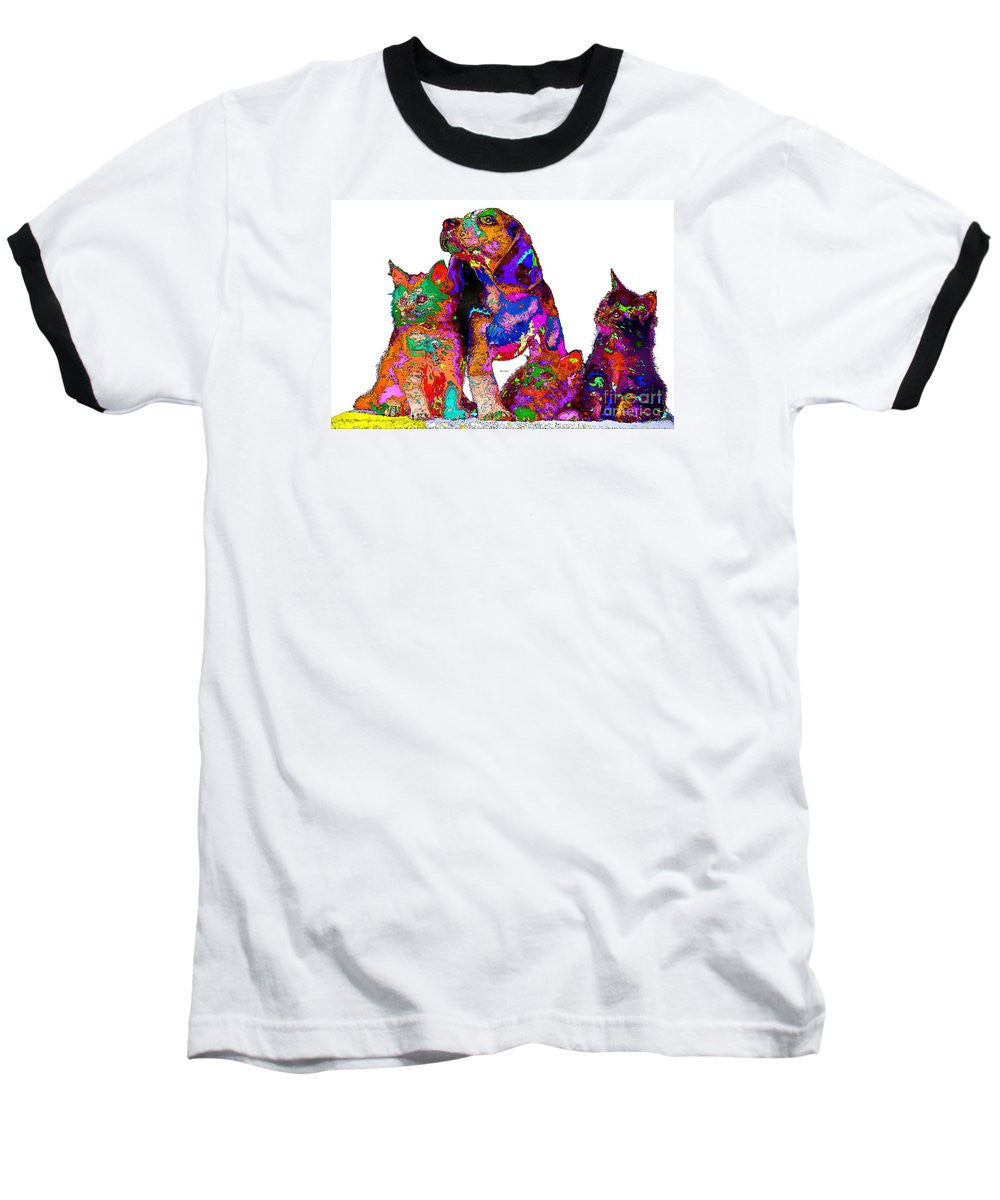 Baseball T-Shirt - One Big Happy Family. Pet Series