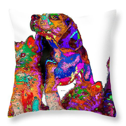 Throw Pillow - One Big Happy Family. Pet Series