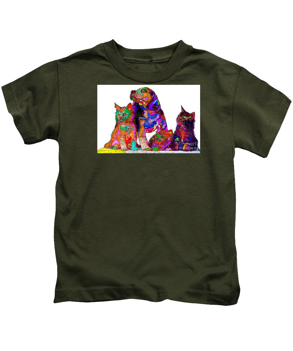 Kids T-Shirt - One Big Happy Family. Pet Series