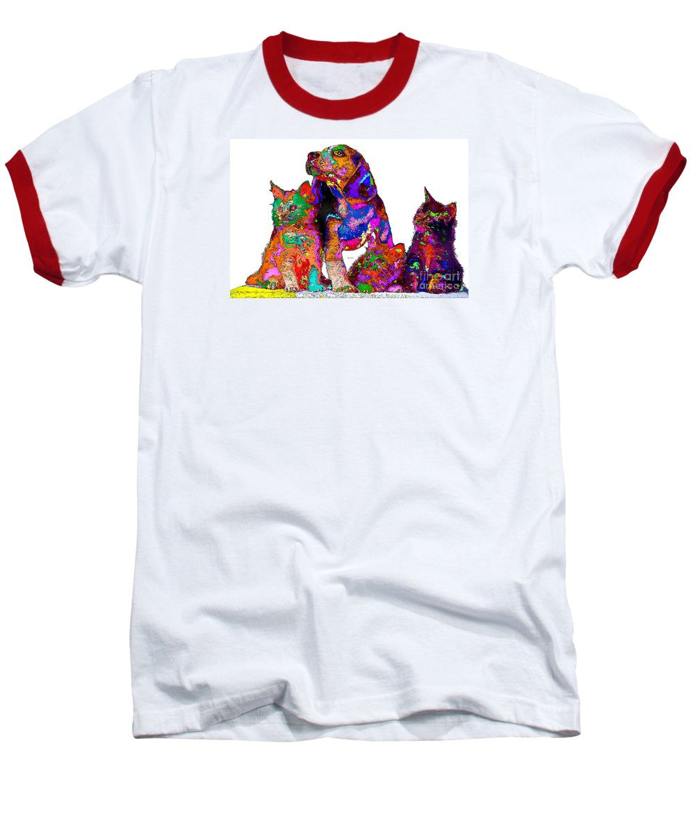 Baseball T-Shirt - One Big Happy Family. Pet Series