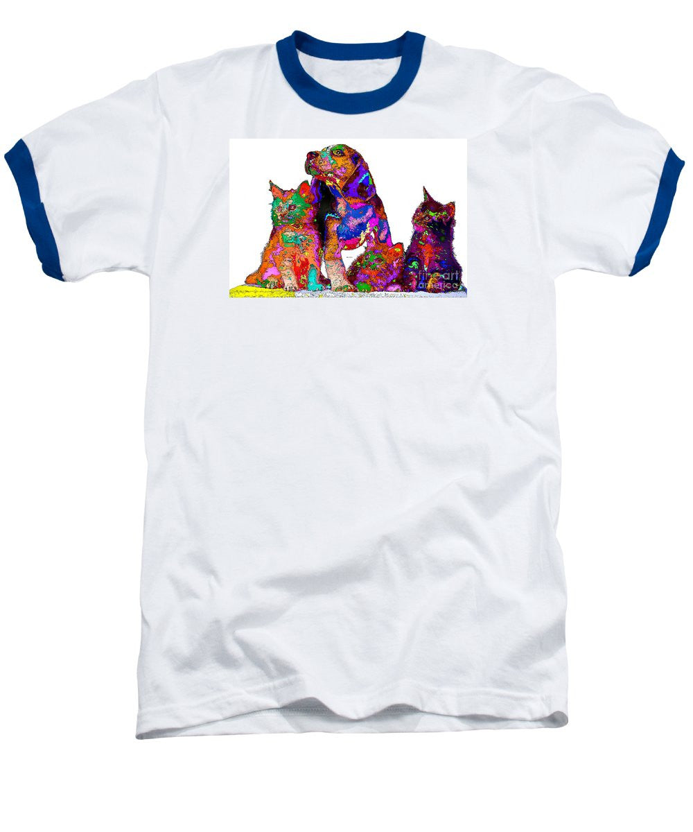 Baseball T-Shirt - One Big Happy Family. Pet Series