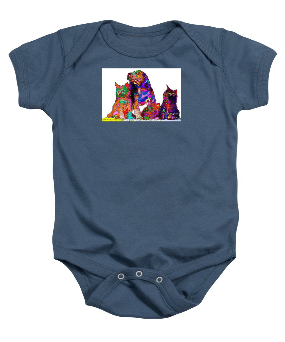 Baby Onesie - One Big Happy Family. Pet Series