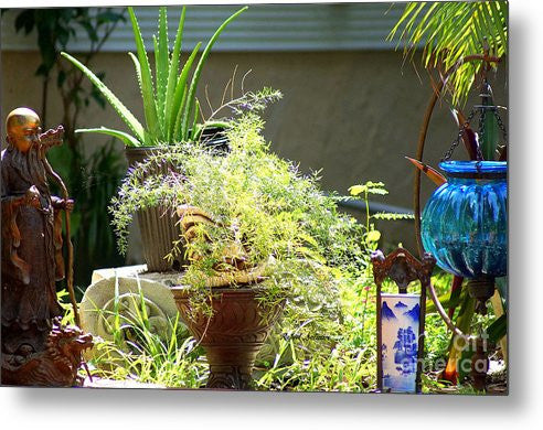 Impression sur métal - Jardin oriental