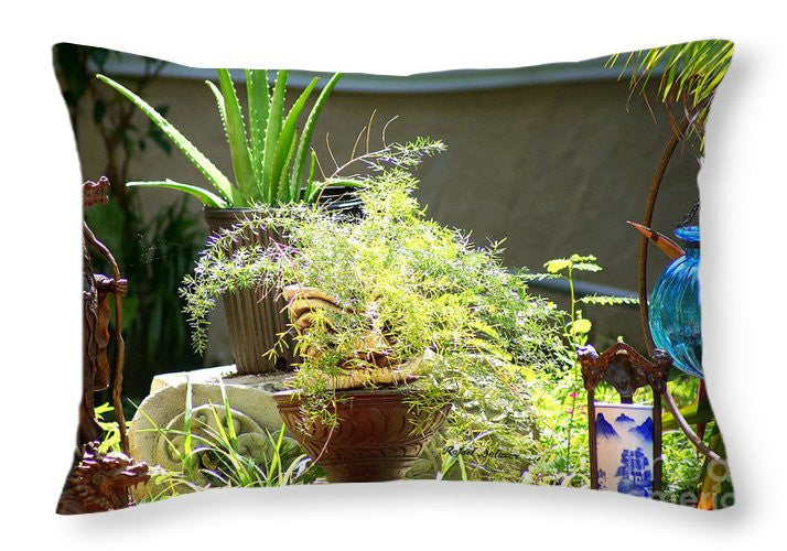 Throw Pillow - Oriental Garden