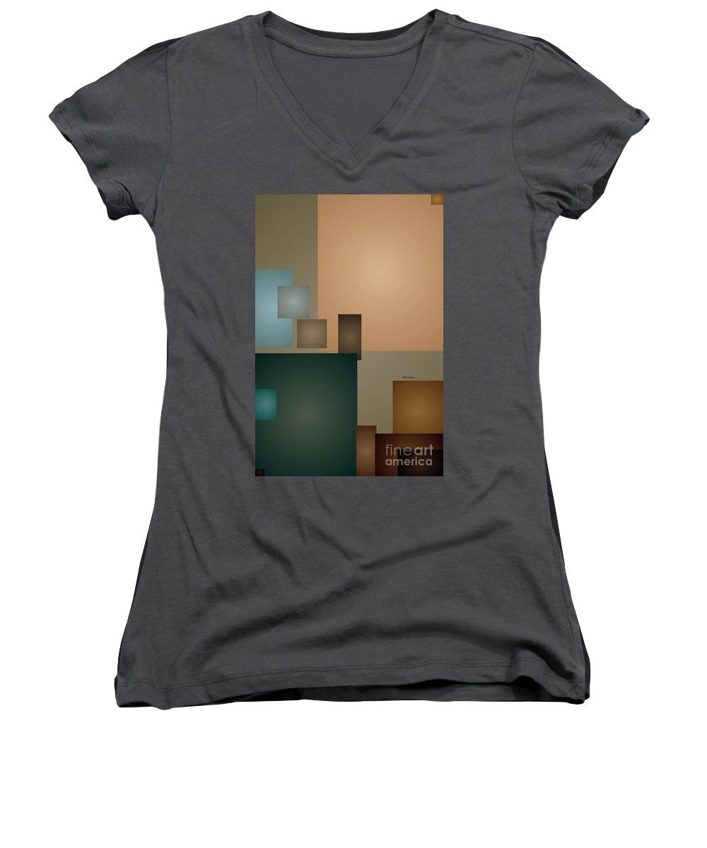 Women's V-Neck T-Shirt (Junior Cut) - Out In The Woods