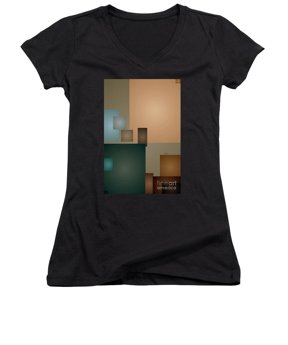 Women's V-Neck T-Shirt (Junior Cut) - Out In The Woods