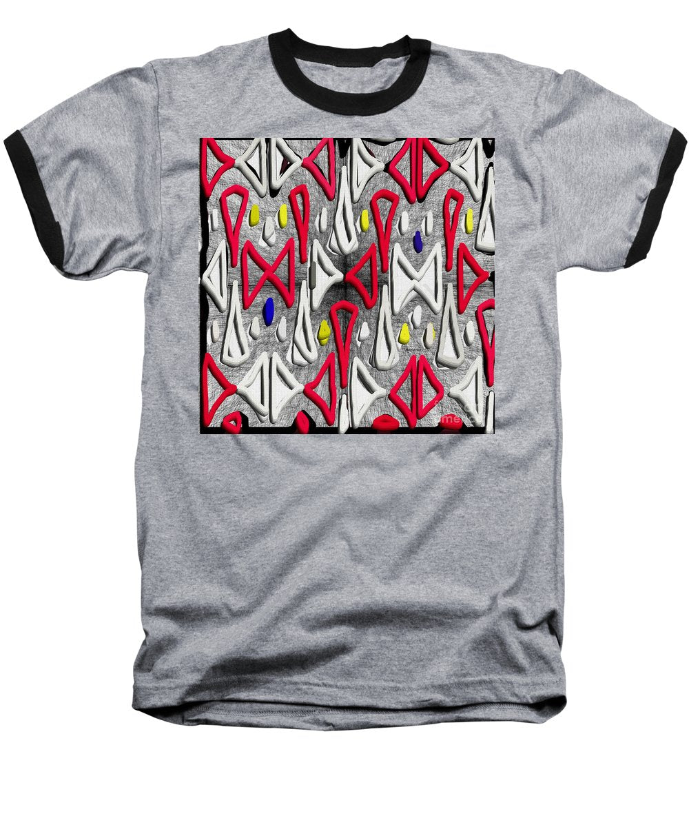 Painted Abstraction - Baseball T-Shirt