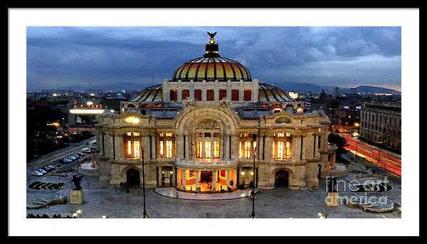 Framed Print - Palacio De Bellas Artes Mexico